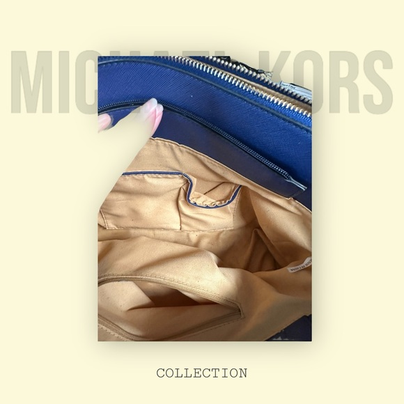 Michael Kors Blue Epi Handbag - Picture 10 of 16